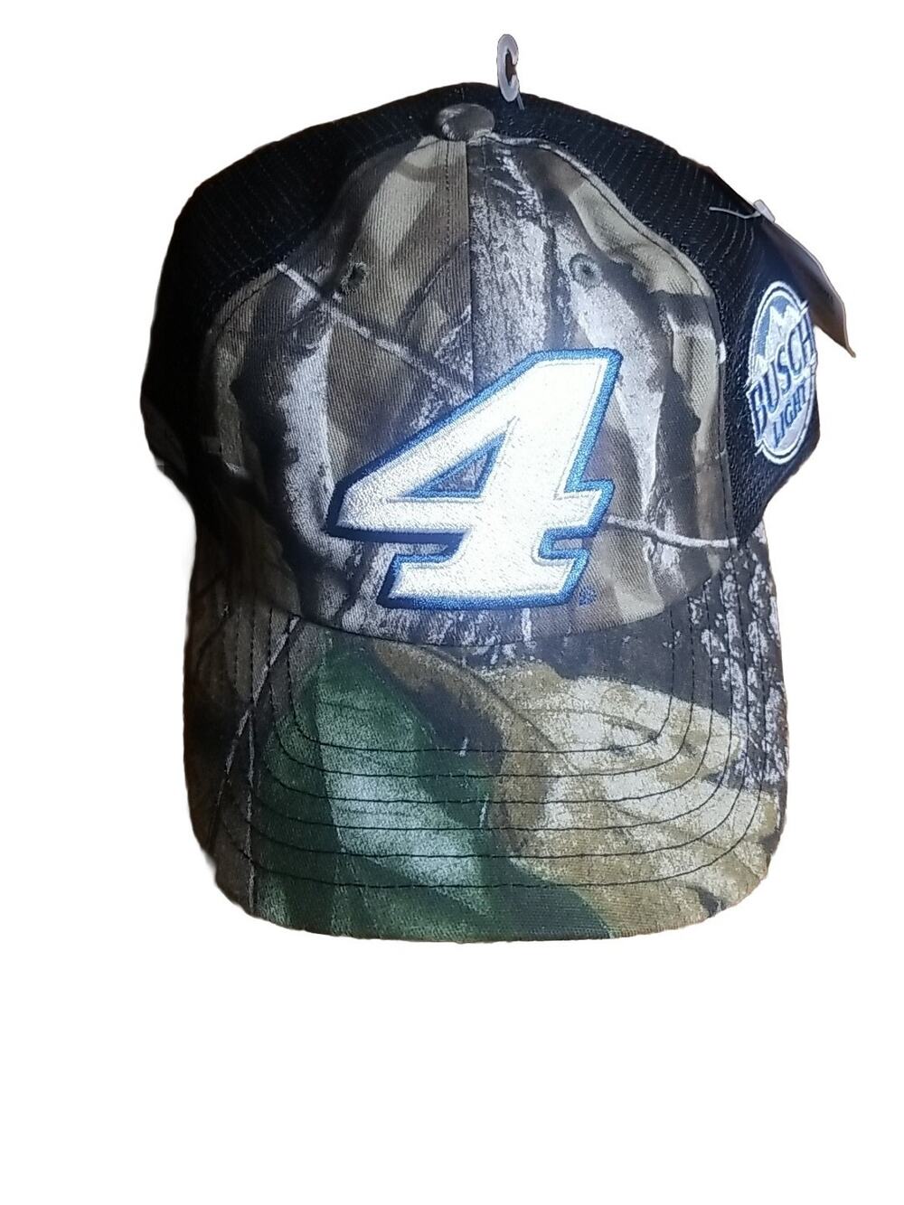 Kevin Harvick NASCAR Hat Stewart Haas Racing Men's Adjustable Camo Busch Light